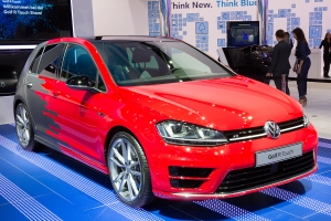 Red Volkswagen Golf