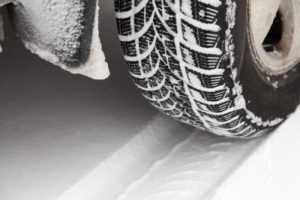 Tire in Snow