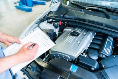 Man Checking Engine